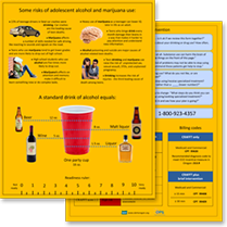 Adolescent exam room sheet