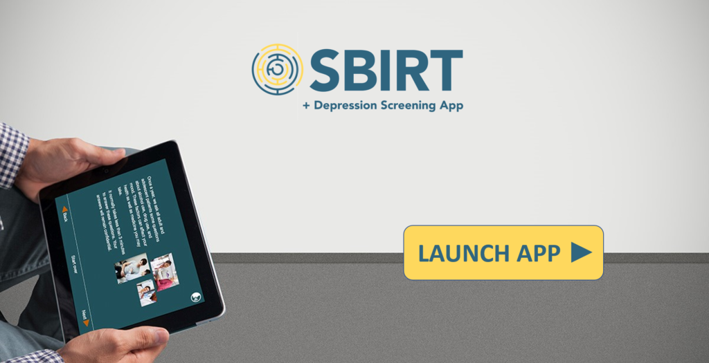 Screening Apps Menu Screening app – SBIRT Oregon